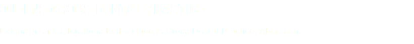 QUEENS CROSS DENTAL PRACTICE Extension and alterations to the Queens Cross Dental Practice, Aberdeen.